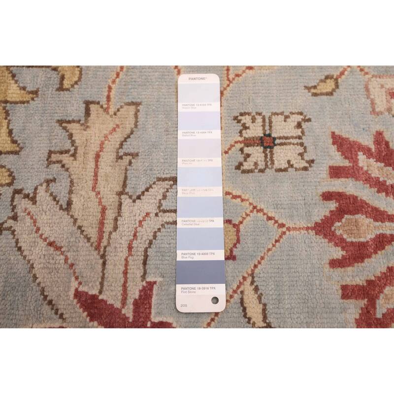 ECARPETGALLERY Hand-knotted Jules Serapi Light Denim Blue Wool Rug - 8'11 x 11'11