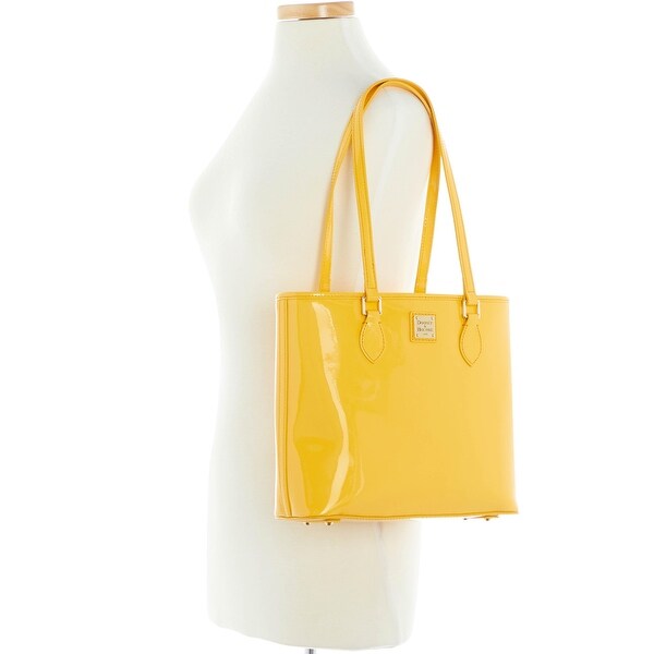 dooney and bourke patent leather shopper