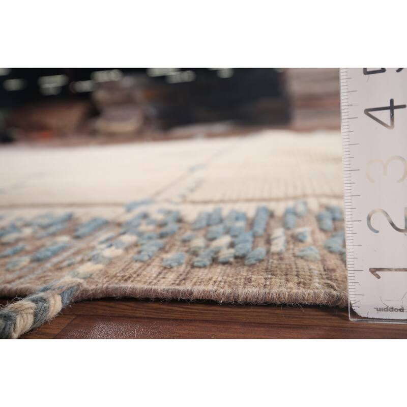 All-Over Moroccan Modern Area Rug Handmade Wool Carpet - 6'0"x 9'6"