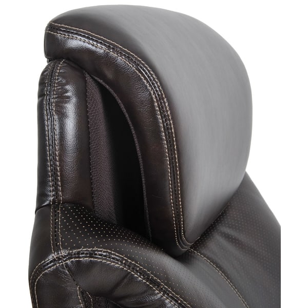 Shop Serta Air Tall Roasted Chestnut Bonded Leather Office Chair Overstock 8874411