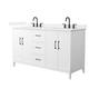 Option White, Black Trim, White Quartz Top