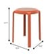 preview thumbnail 34 of 48, Tresse All-Weather Round Stackable Dining Stool with Wicker-Style Seat for Indoor, Outdoor, Patio, and Kitchen - Fully Assembled
