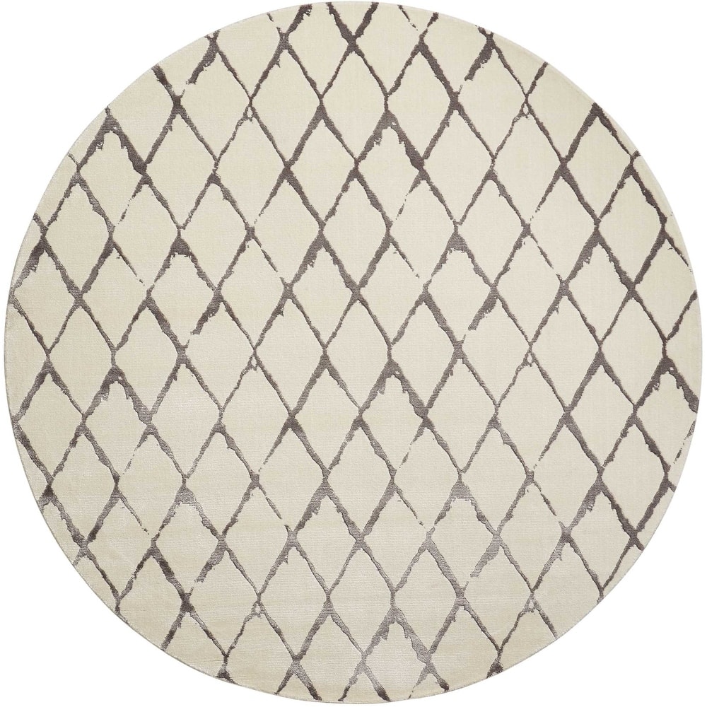 Nourison Twilight Contemporary Geometric Trellis Area Rug
