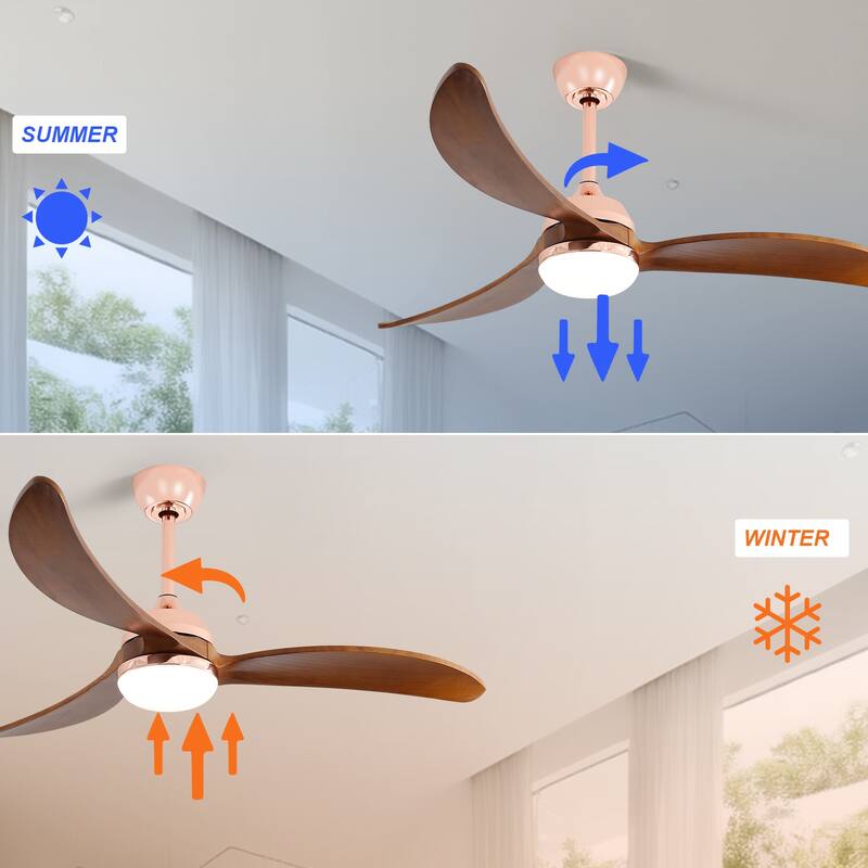 Sofucor 18" Wood Beaded Ceiling Fan with Light & Remote,Flush Mount Chandelier Fan with 6-Speed Reversible Caged Ceiling Fan