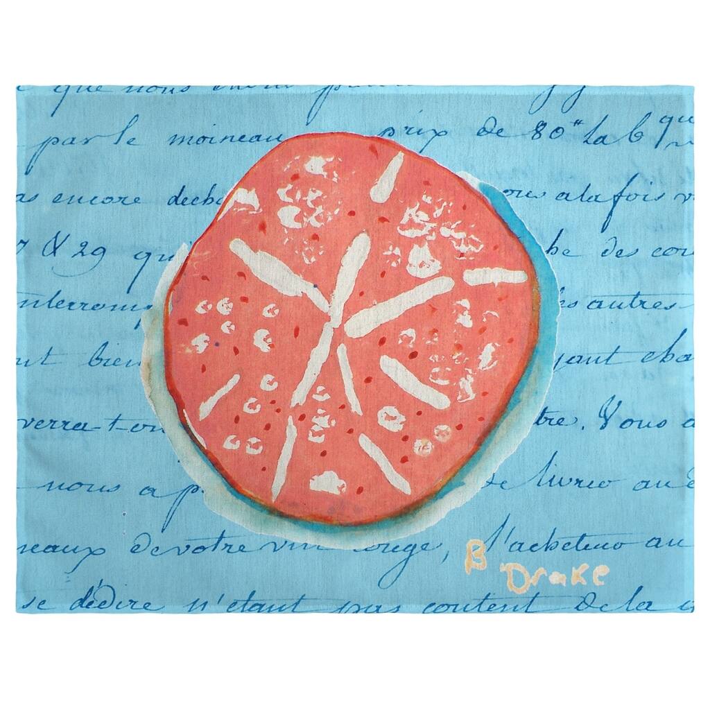 Coral Sand Dollar Place Mat Set of 4