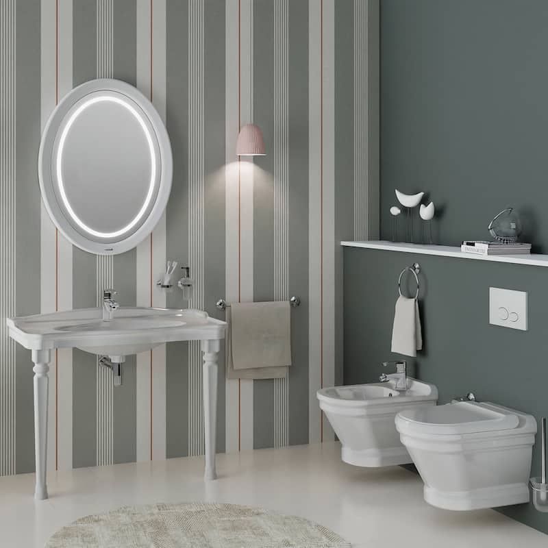 WS Bath Collections Antique AN 510 Antique Wall Mounted Bidet with 1
