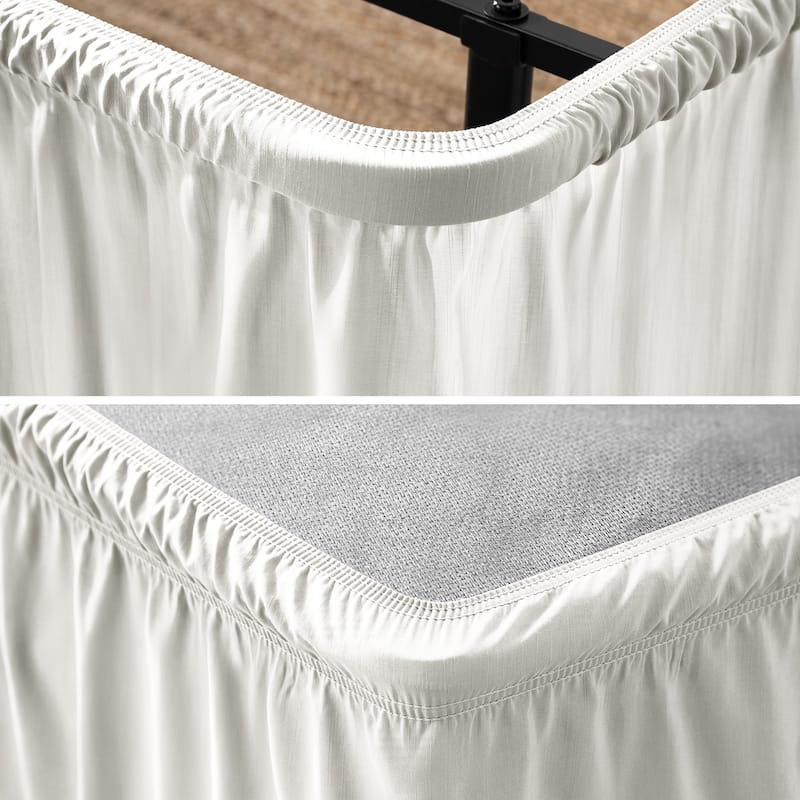 Bare Home Adjustable Wrap Around Bed Skirt
