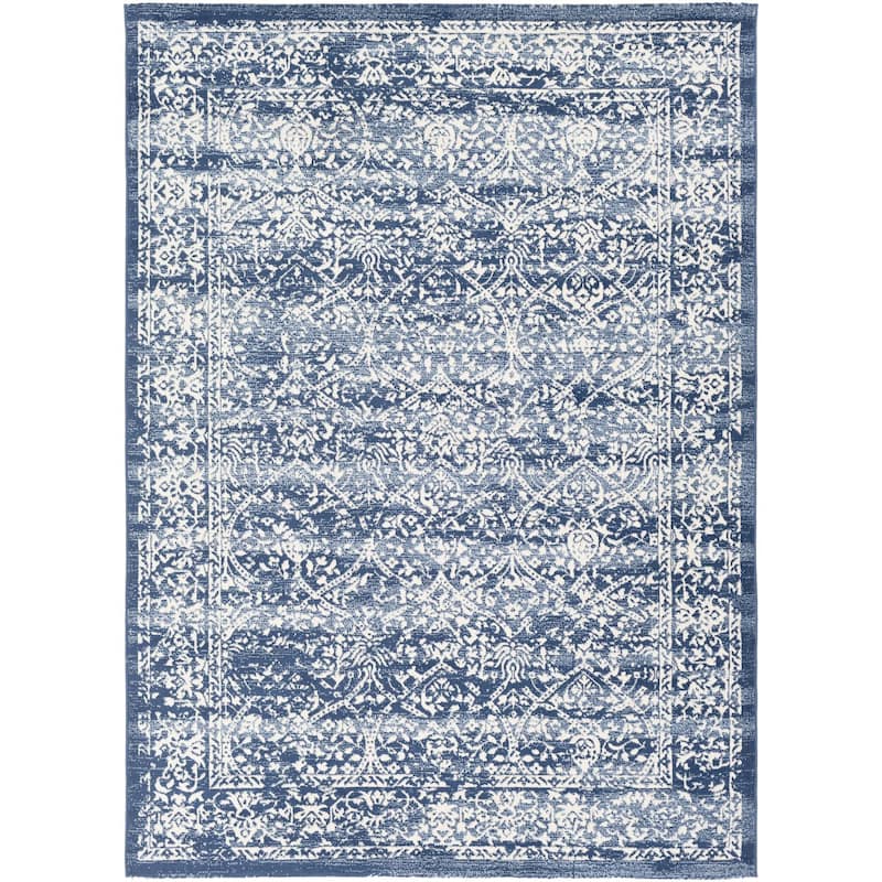 Livabliss Roma Distressed Medallion Area Rug