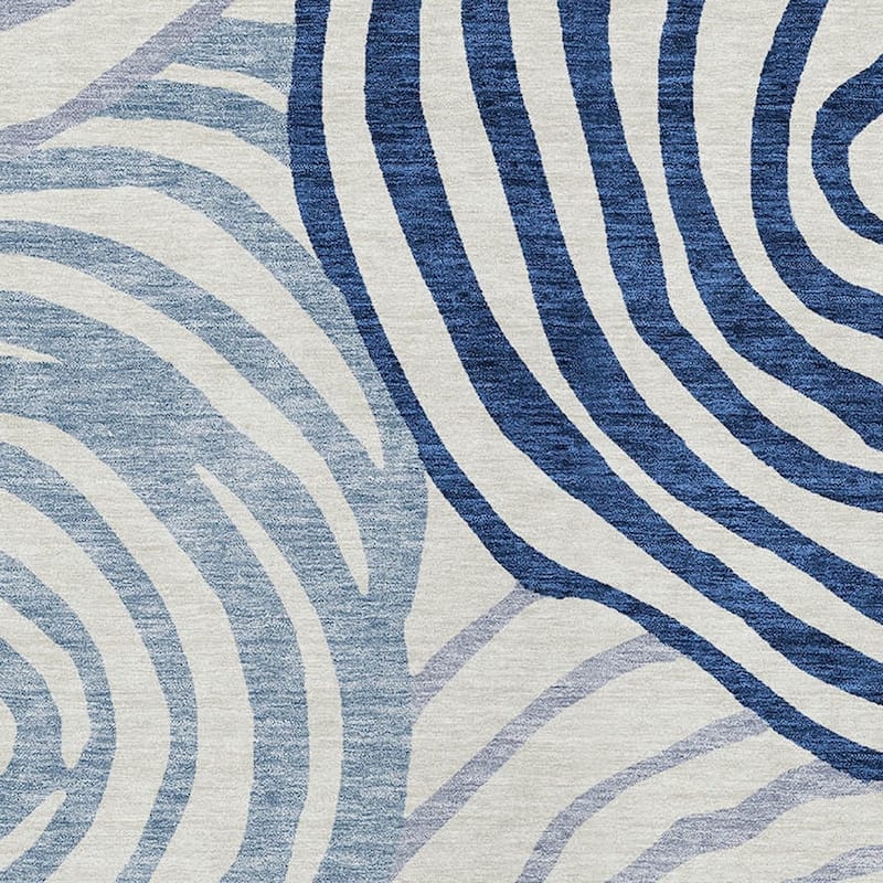 HomeRoots Abstract Transitional Rectangle Outdoor Rug