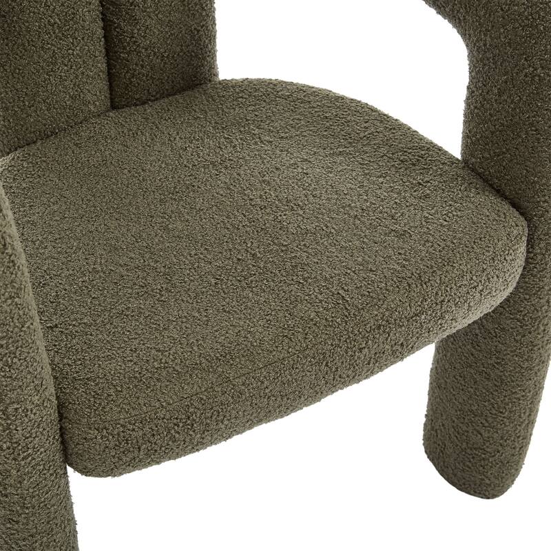 Contemporary Designed Fabric Upholstered Accent/Dining Chair /Barrel Side Chairs Kitchen Armchair set of 2