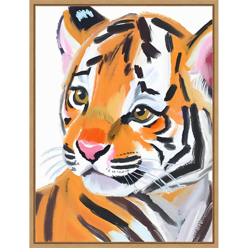Tiger by Ohkimiko Framed Canvas Wall Art
