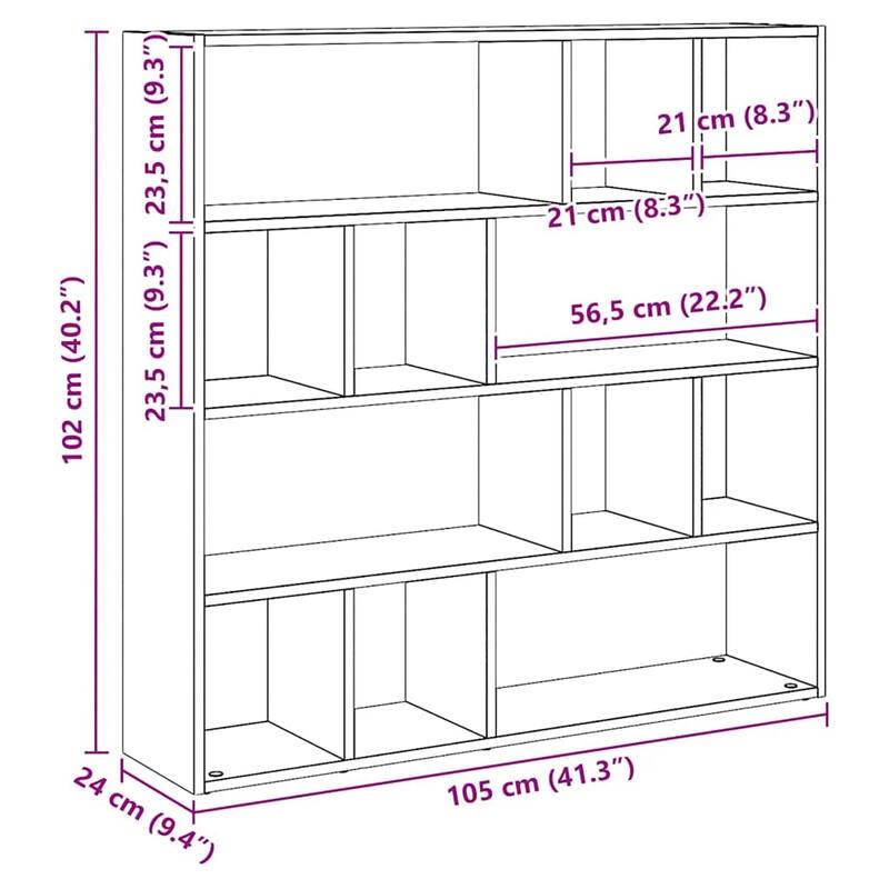 vidaXL Book Cabinet/Room Divider