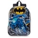 preview thumbnail 37 of 108, Boys 15" Backpack with Padded Straps & Zip Compartment - Ideal Toddler Bookbag for School & Travel Batman