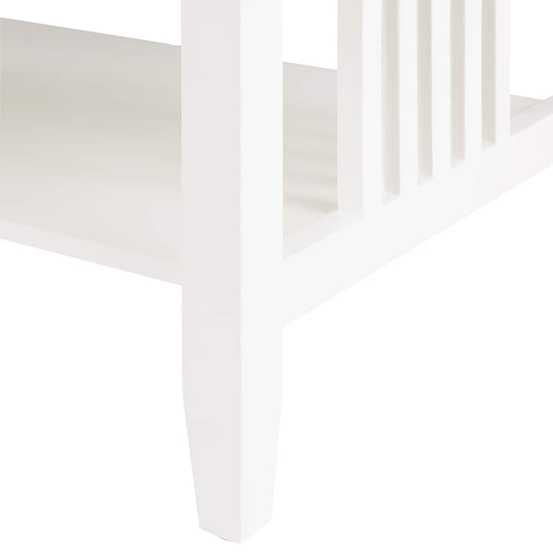 Porch & Den Clifton Mission Medium Oak Finish Coffee Table