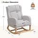 preview thumbnail 22 of 66, HOMYKA 27.3" Wide Rocking Chair for Nursery Room