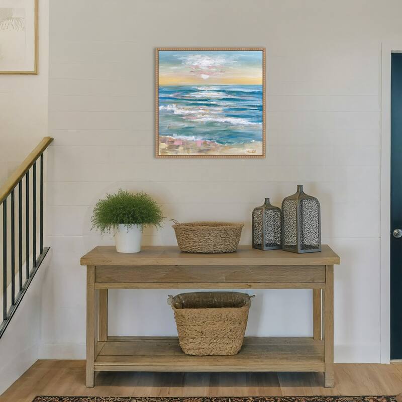 Sunny Seascape I by Emma Bell Framed Canvas Wall Art Print