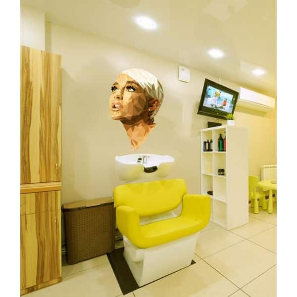 Beauty Salon Decor Spa Polygon Modern Wall Art Hair Salon Wall Sticker Overstock 31812585