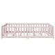 preview thumbnail 138 of 173, Toddler Floor Bed with Fence and Door, Montessori Platform Floorbed with Safety Guardrails for Children Boys Girls Kids Playroom