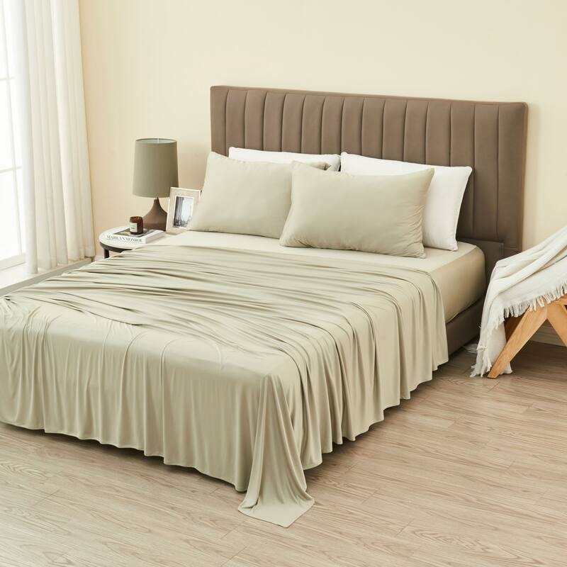 Premium Ultra-soft Deep Pocket Performance Solid Sheet Set
