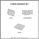 preview thumbnail 1 of 94, Madison Park Dawn 6 Piece Cotton Percale Quilt Set with Throw Pillows