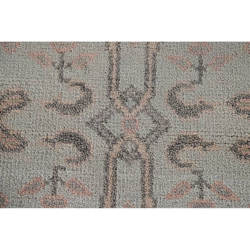 Oushak Oriental Runner Rug Hand-knotted Wool Carpet - 2'8"x 16'0"