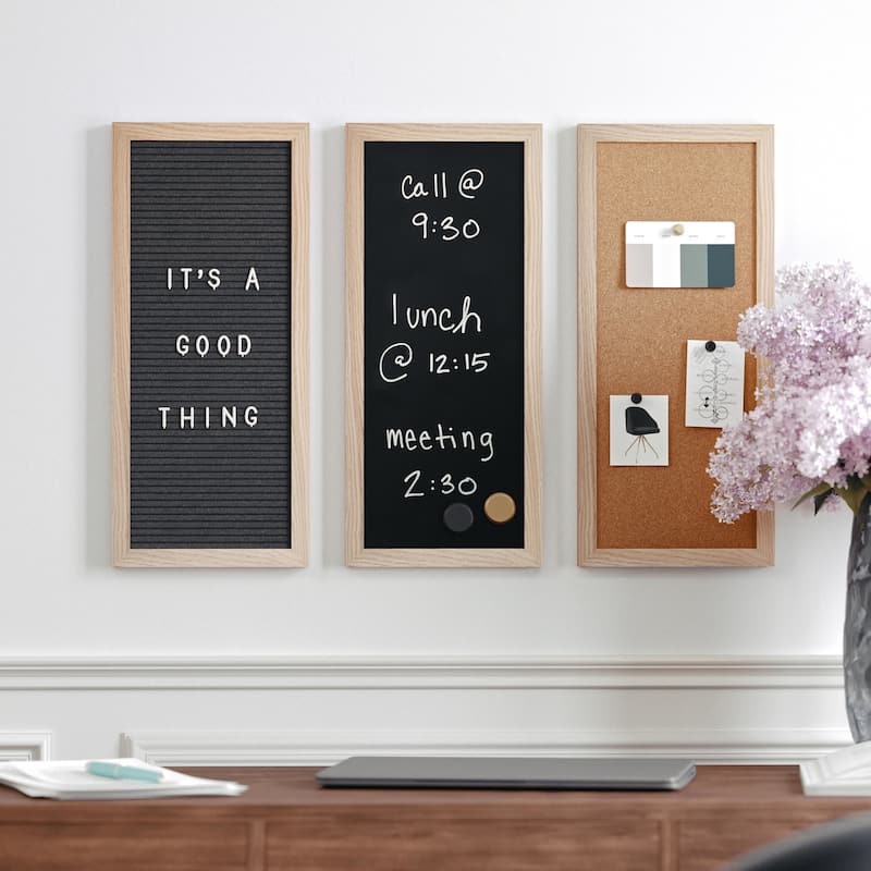 Flash Furniture BR-DK20221011-1-MS Everette 8" x 18" Wall Board Set