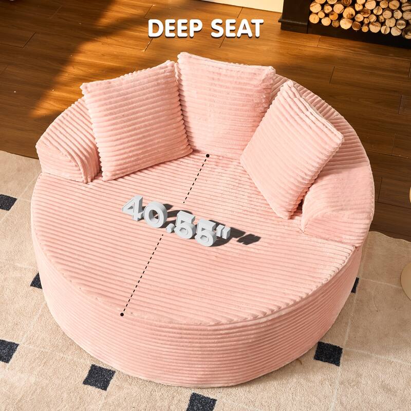 OVIOS Indoor Circular Plush&Fluffy Lazy Sofa