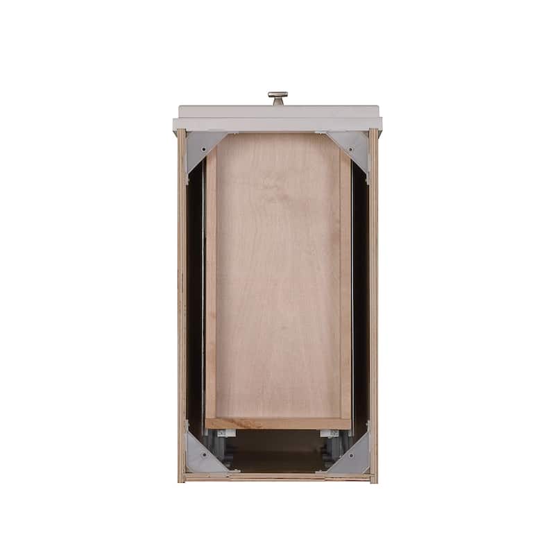Sunny Wood Shaker Hill 12" Wide Wood Floor Standing Bathroom Bridge or