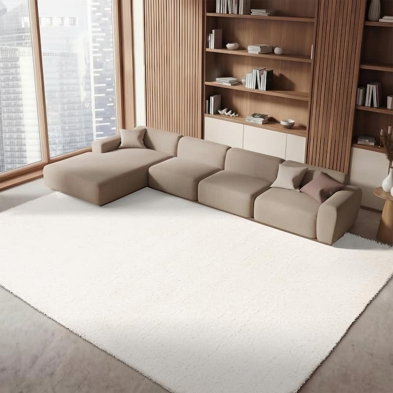 SAFAVIEH Fontana Shag Dagi Solid 2-inch Thick Rug