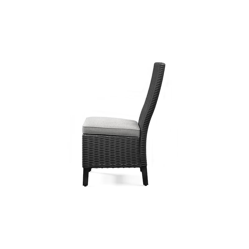 Signature Design by Ashley Beachcroft Black/Light Gray 5-Piece Outdoor Dining Package - 84.25" W x 42.25" D x 29.25" H