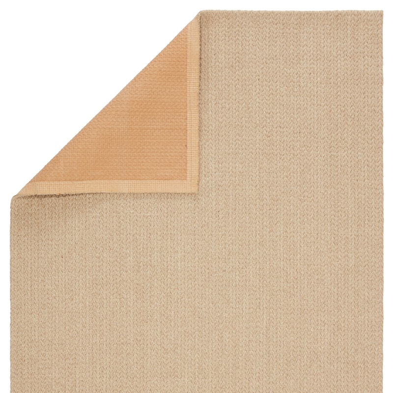 Cadwy Natural Solid Beige Area Rug