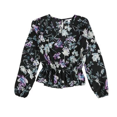 Bar Iii Womens Glamour Peplum Blouse