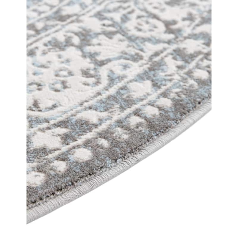 Contemporary Franbu Collection Area Rug - 5' Round