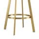 preview thumbnail 10 of 12, Chelsea Modern Swivel Bar Stool, Upholstered Counter Height Chair with Metal Frame