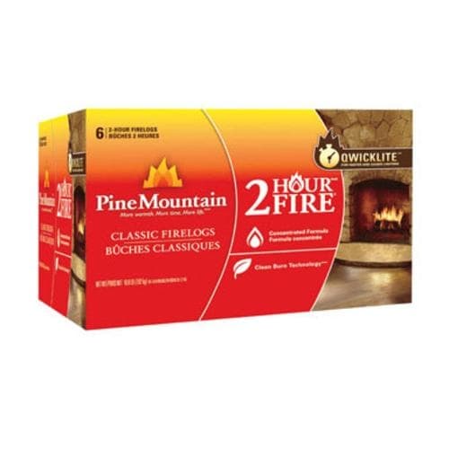 Pine Mountain 41525-01201 2-Hour Traditional Firelog, 6-Pack