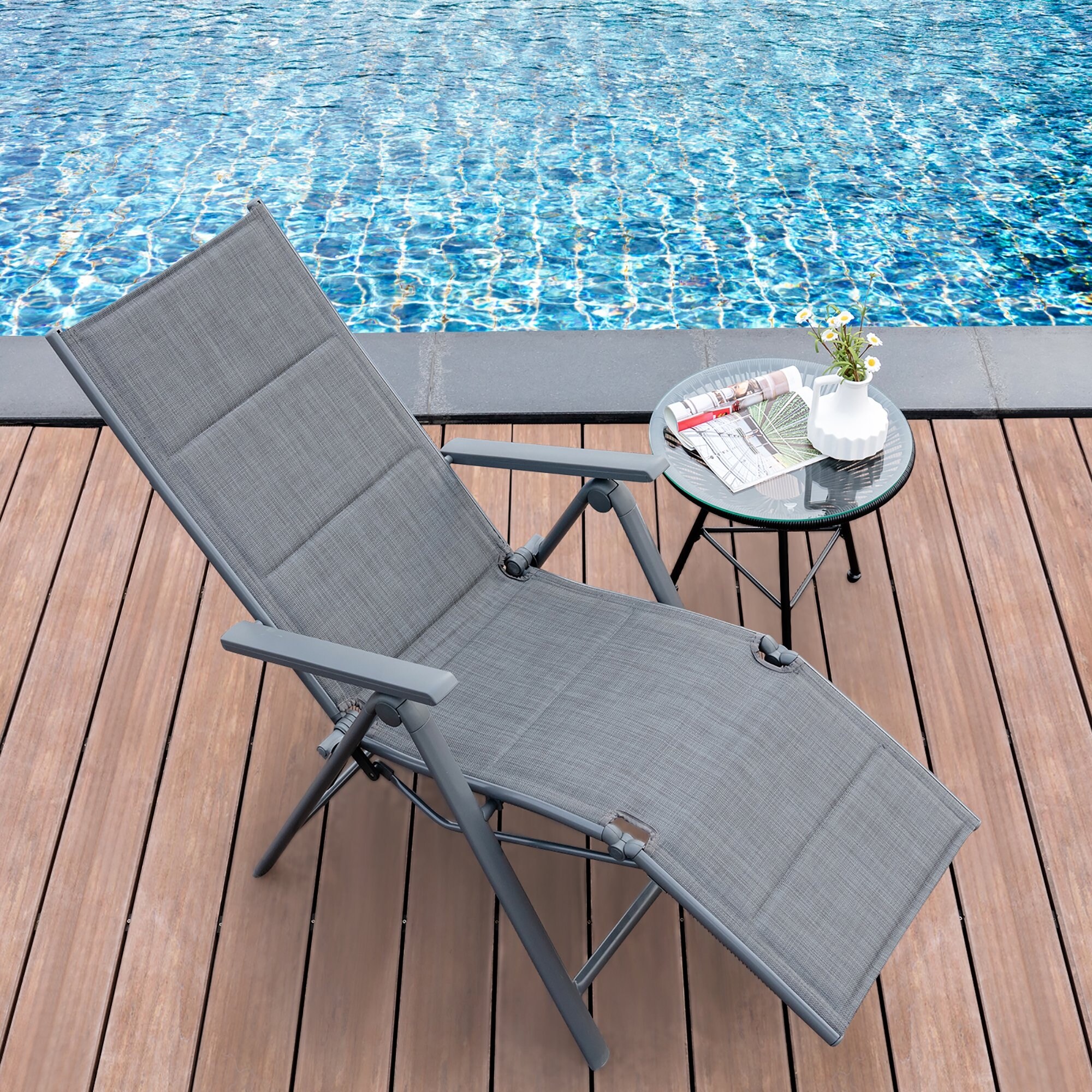 Fold up on sale reclining chair