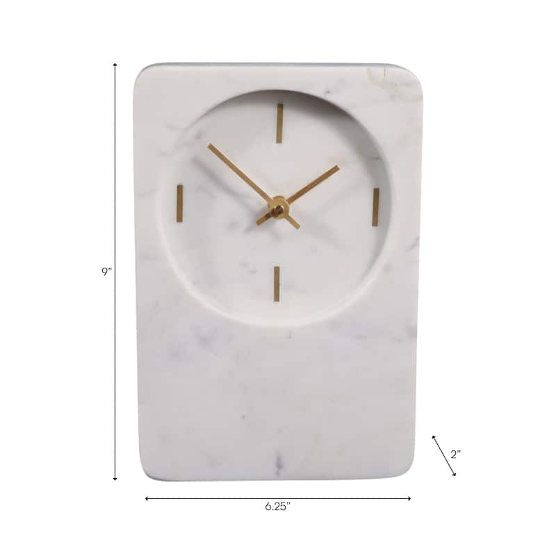 Contemporary Marble Decorative Clock
