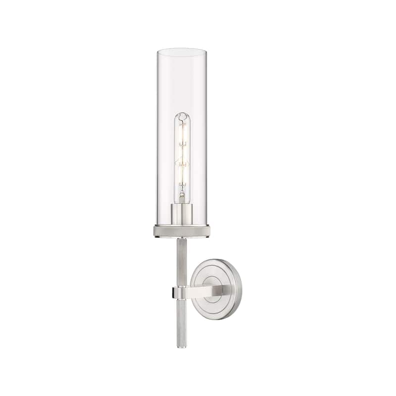 Innovations Lighting Lincoln - 1 Light 12" Wall-Mounted Sconce - Clear/Satin Nickel
