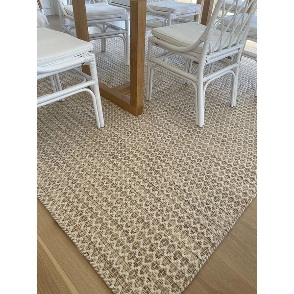 Ivory 2' x 3' Details about    Area Rug Bold Trellis Vintage Pattern 