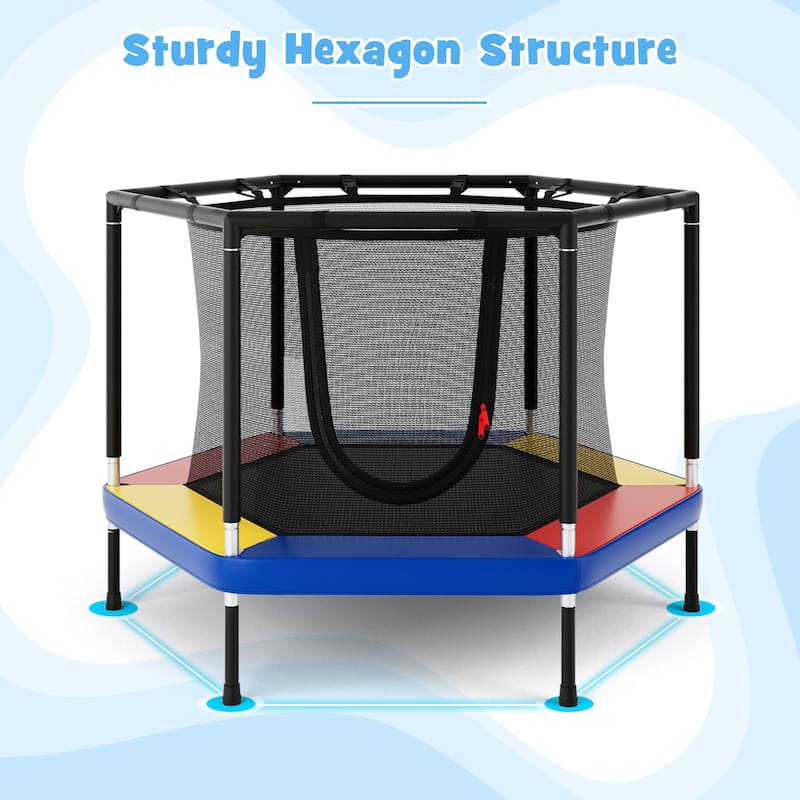 Gymax 48'' Recreational Trampoline for Kids 4 FT Indoor & Outdoor