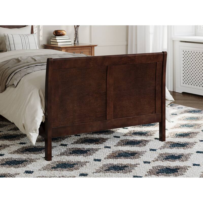 Portland Solid Wood Foundation Bed with Matching Footboard