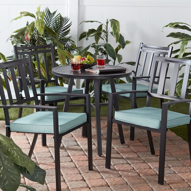Greendale Home Fashions 18-Inch Square Outdoor Chair Pad (4-Pack)