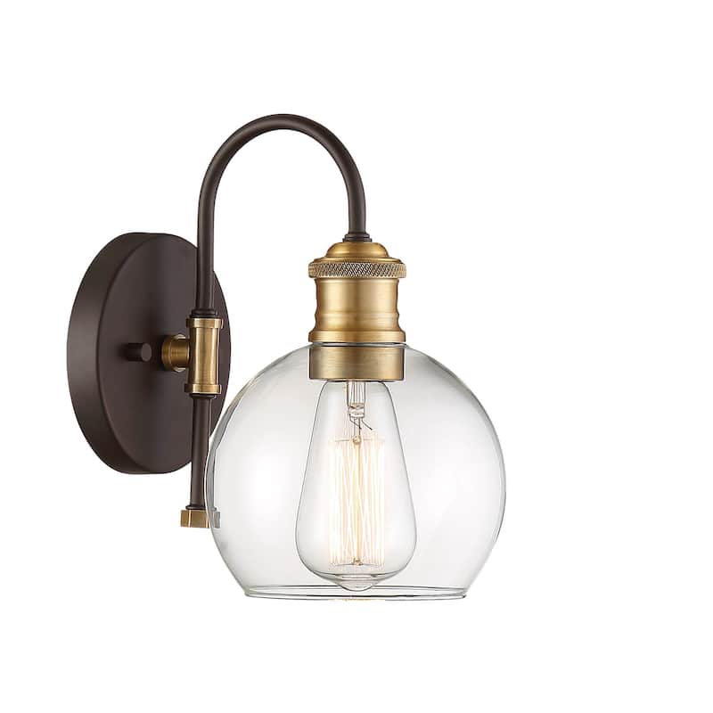 Meridian M50040 10" Tall Outdoor Wall Sconce with Globe Shade