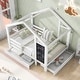 preview thumbnail 5 of 18, Twin Size House Bed with Blackboard and Drawers,Two assembly options and Multiple Storage Functions