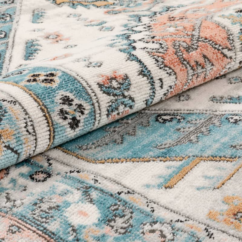 Custom Size Runner Indira Jane Medallion Oriental Hallway Stair Rug