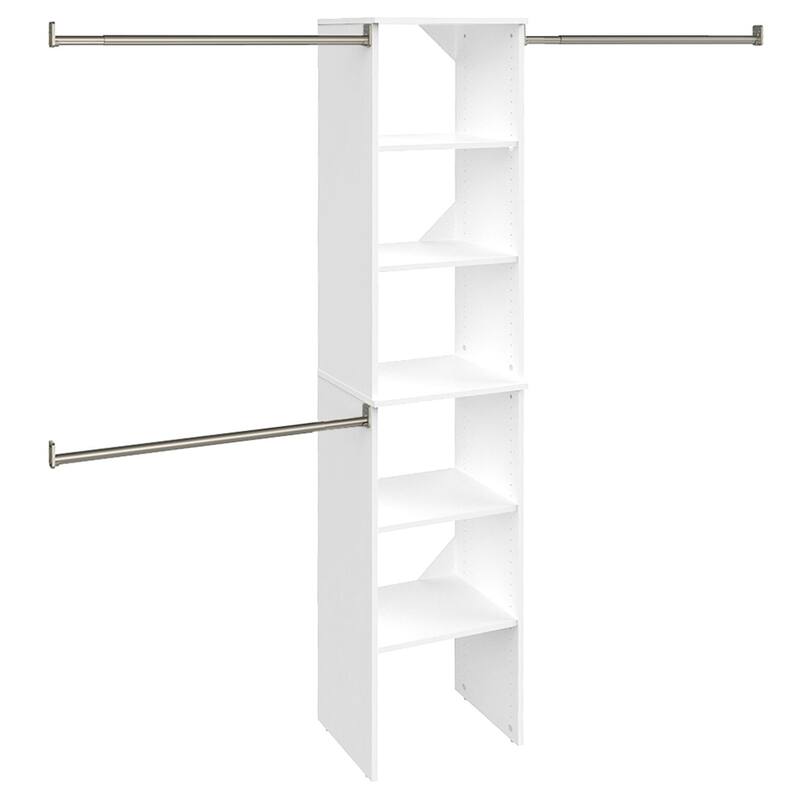 ClosetMaid SuiteSymphony Starter Closet 16-inch Wide Tower Kit - Pure White
