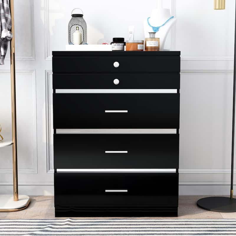 Mary Glam 5-Drawer Jewelry Armoire with Felt by Furniture of America