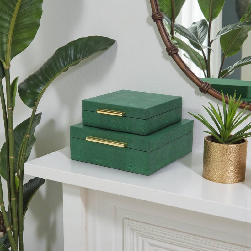 Lusan Black Vinyl Decorative Box Set