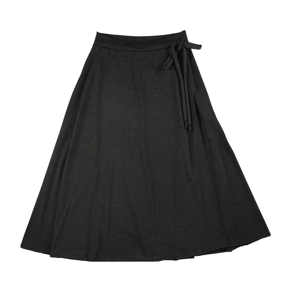 MOA Collection Womens High Waist A-line Skirt, Grey, 1XL. Opens flyout.