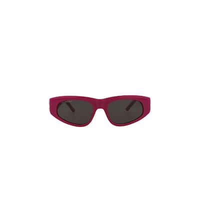 Balenciaga Cat Eye-Frame Recycled Acetate Sunglasses - Fuchsia Silver Grey - NS